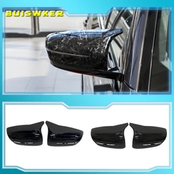 Left+Right Glossy Black Side Rearview Mirror Cover Trim For BMW 3 4 5 7 8 Series G20 G21 G28 G11 G12 G14 G15 G16 G30 G31 G38 G22