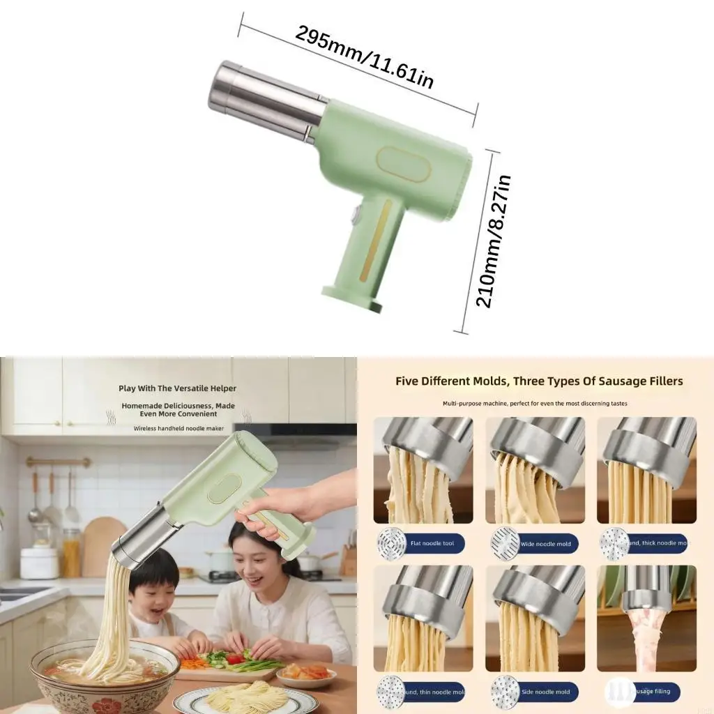F92F Multifunctional Electric Noodles Machine with Various Molds for Homemade Pastas