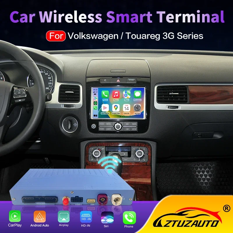 Wireless Carplay & Android Auto For VW Volkswagen Touareg 3G RNS850 2011-2015 Mirror Link AirPlay Recoder Car Accessories Module