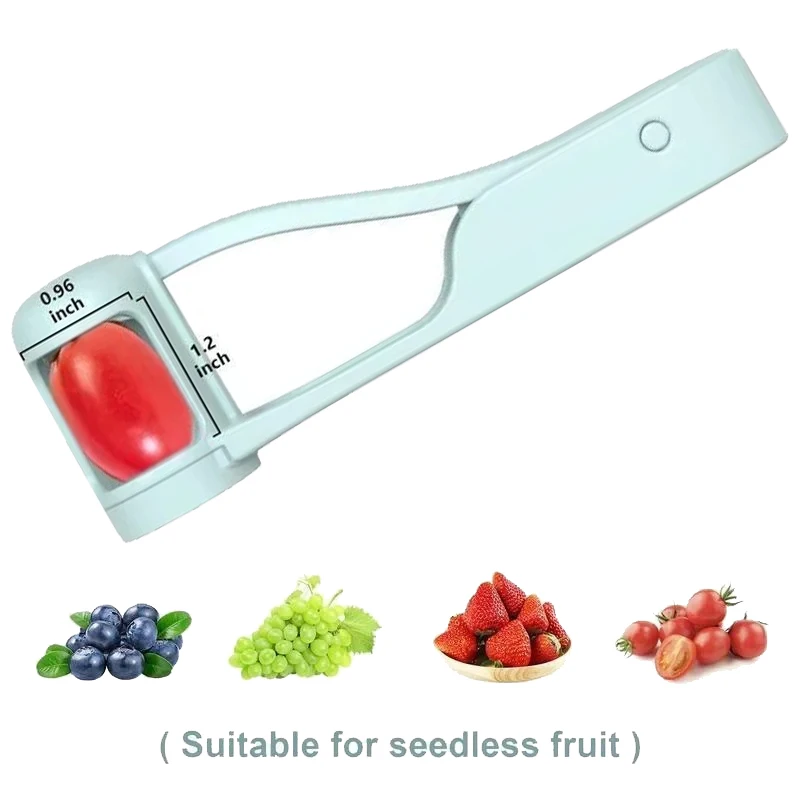 

1Pc Grape Slicer Grape Cherry Tomato Strawberry Cutter Suitable For Vegetable Fruit Salad Stainless Steel Kitchen Small Tools