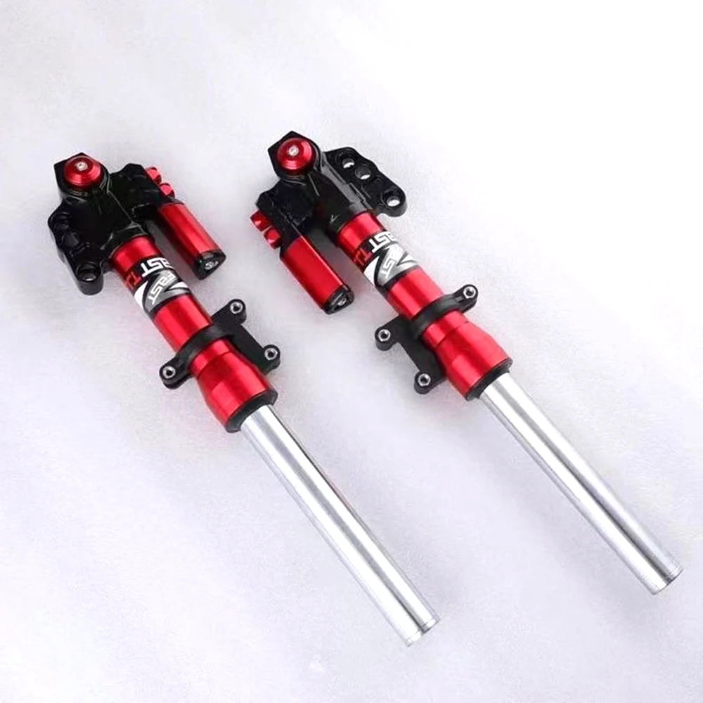 Universele 30/33mm Mount Hydraulische Voorste Schokdemper 380-420mm Vork Voor Yamaha FORCE RSZ JOG NIU Ninebot E-Scooter - afbeelding 1