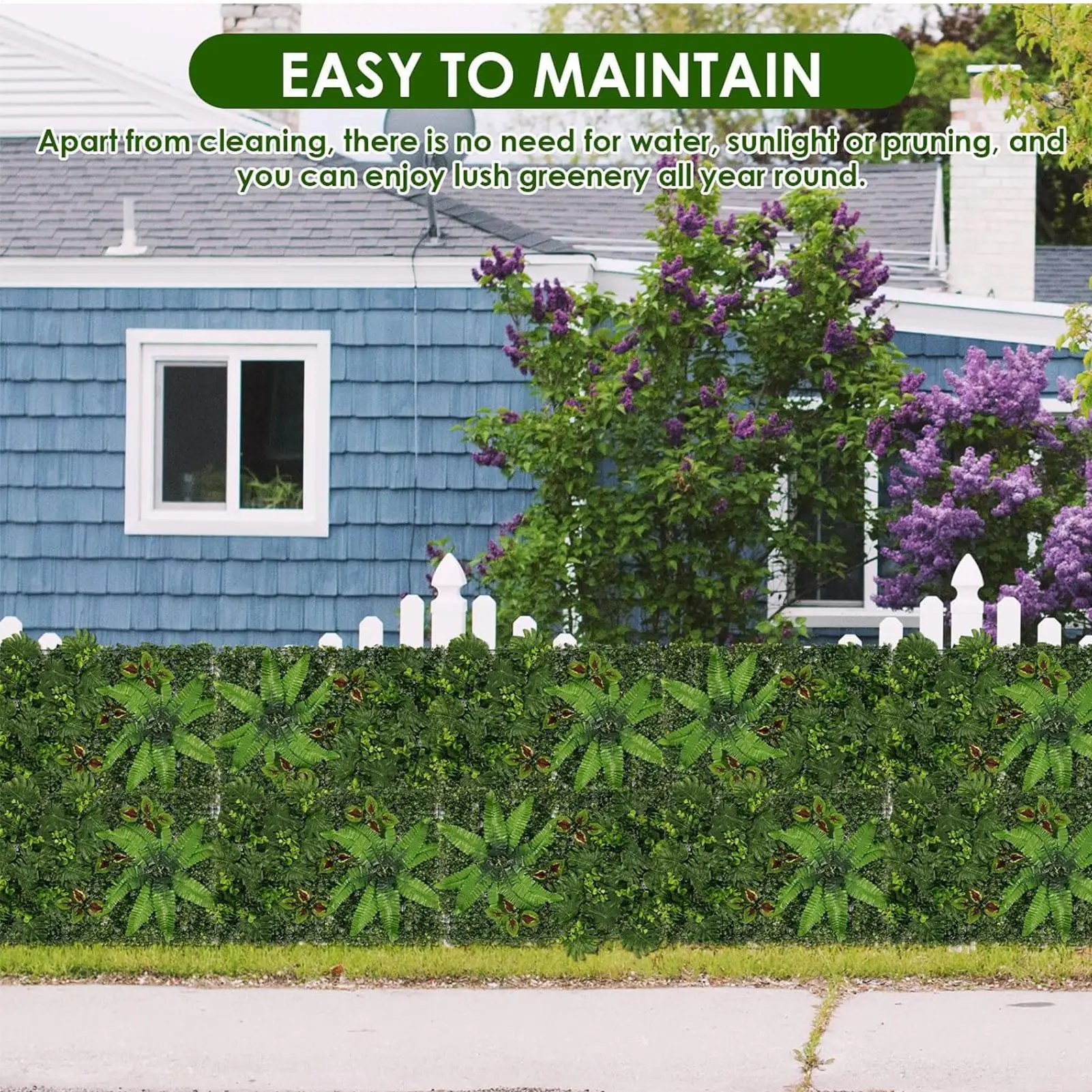 

40x60 см стеновая панель с искусственными растениями, реалистичная всепогодная стеновая панель с зелеными растениями для заднего двора, центра, сада, кафе