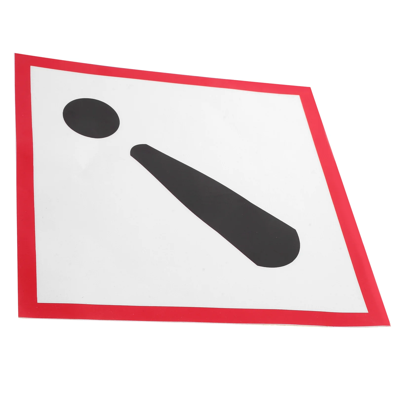 ملصق أمان عاكس، ملصقات تحذيرية متينة مقاومة للماء للاستخدام الخارجي للسيارة، ملصقات علامات السلامة المرورية #5