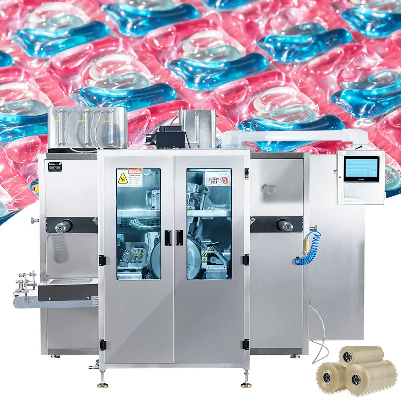 manufacturing automatic liquid soap pods powder detergent making machine