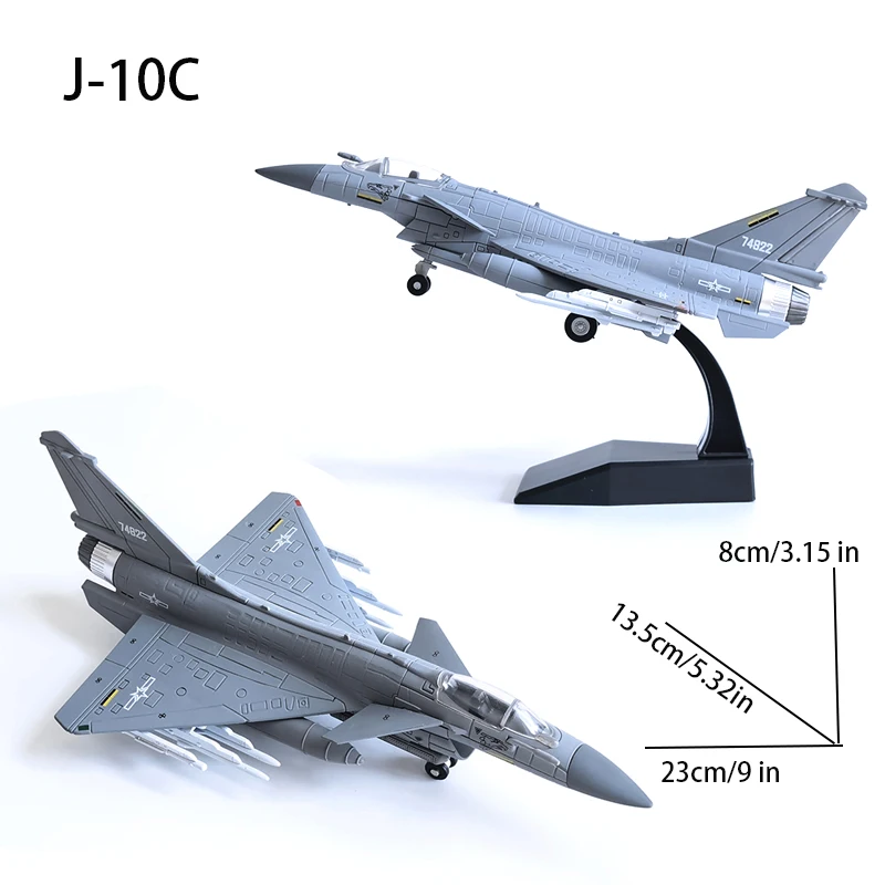 1/72 Military Series Chinese J-10C Multi-Role Fighter Building Blocks JAS-39 Gripen Model DIY Assembled Bricks Toy For Xmas Gift