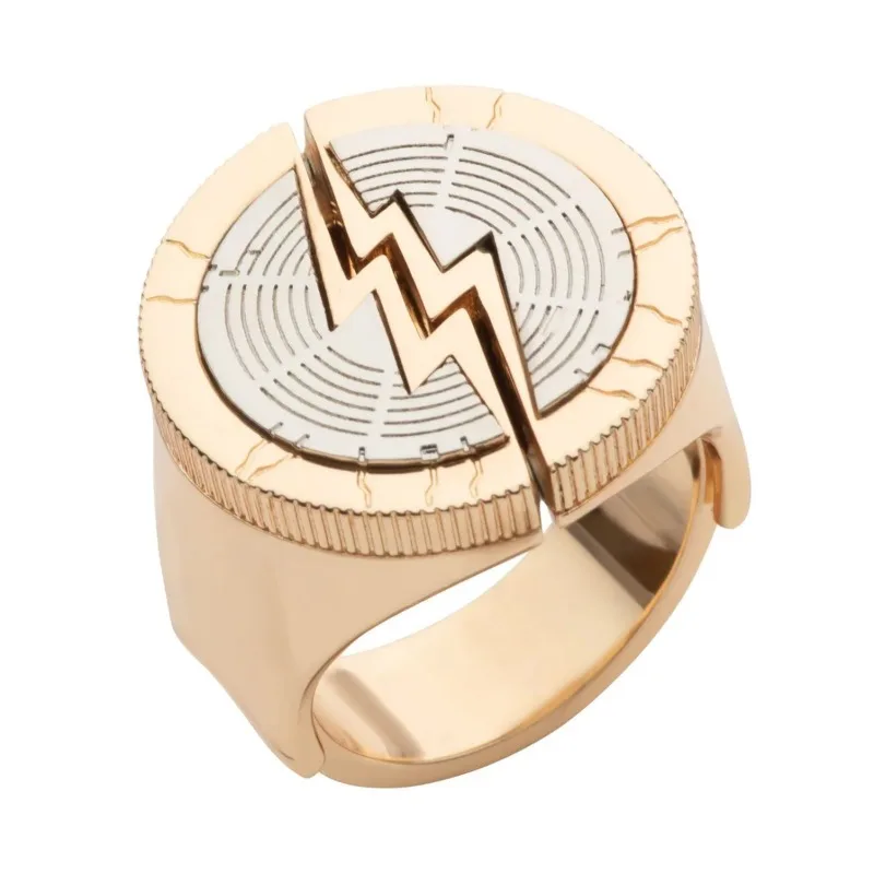 Nuovo DC The Flash Barry Allen Personaggio del film Periferiche Anelli di personalità Creativo Vintage Cool Boys Anello Accessori Regali
