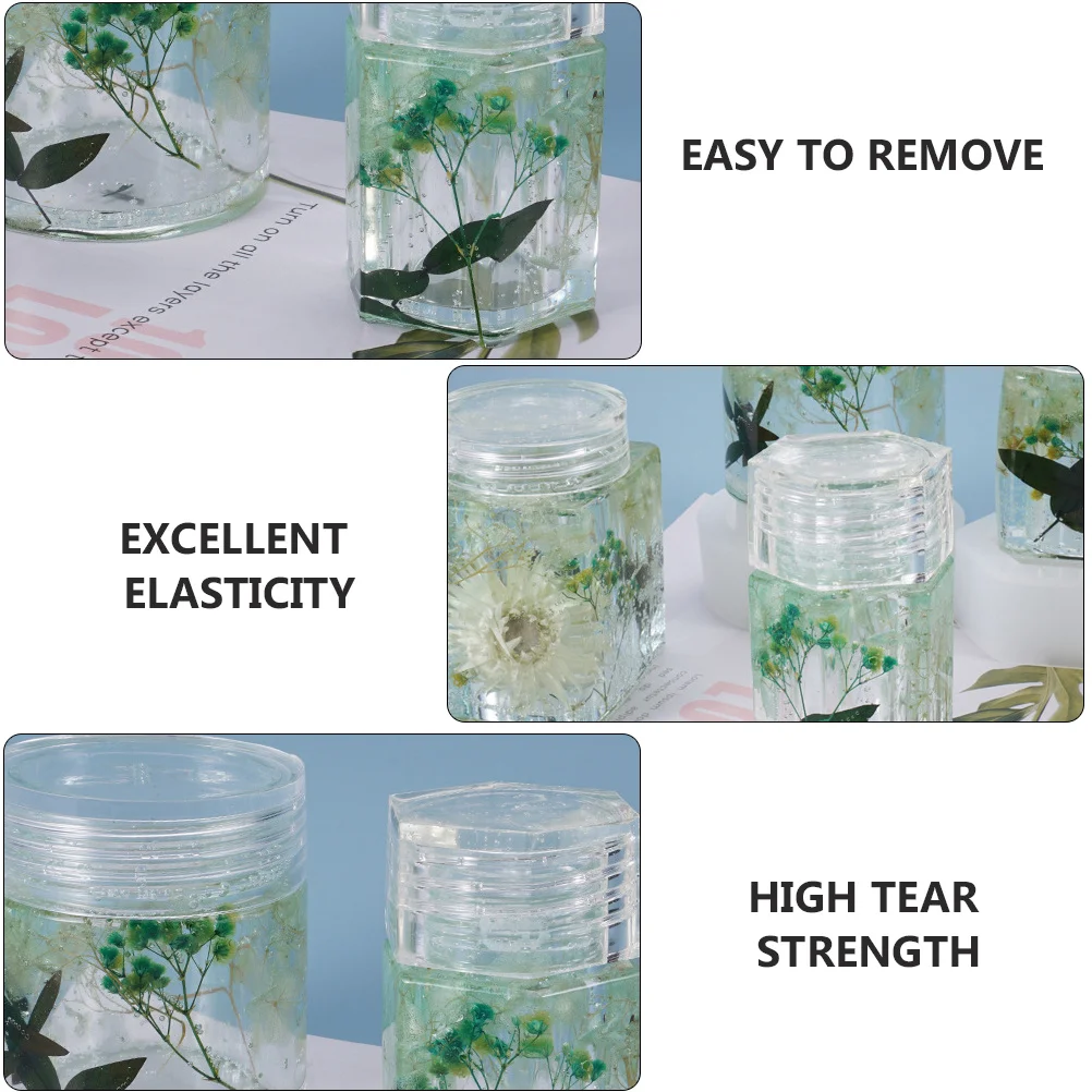 

2 set Jar With Lid Casting Craft Accessories Mold Silicone Diy Kit For Epoxy Resin Art Jewelry Making Craft Accessories