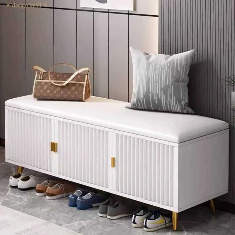 

Waterproof Living Room Shoe Cabinets Simple Small Dust Proof Shelf Shoe Rack Modern Bench Hall Meuble A Chaussure Home Furniture