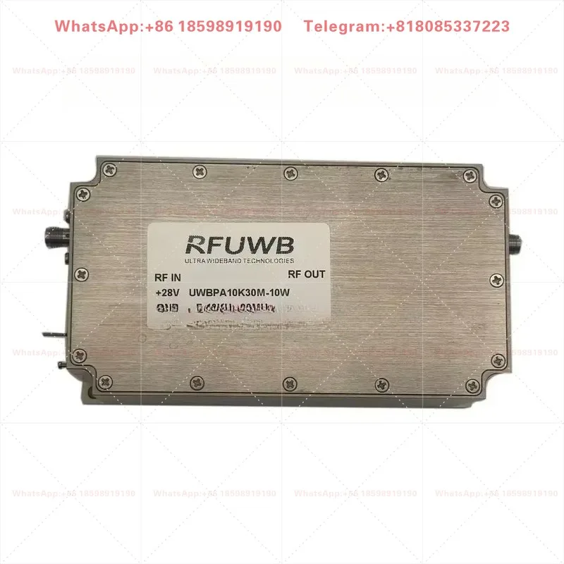 RFUWB 10W UWBPA10K30M-10W Solid State Power Amplifier (SSPA) Factory Direct Sales 10KHz-30MHz RF Power Amplifier