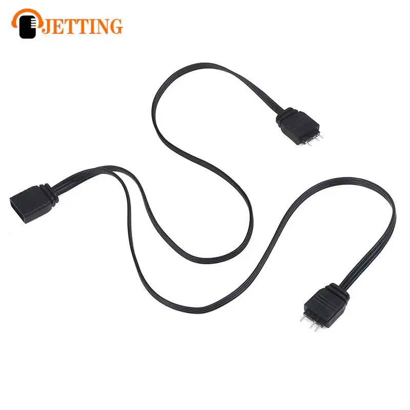 1Set ARGB Fan Extension Cable 1 to 2 5V 3Pin Fan Hub Adapter Cable PC Fan Splitter Cable
