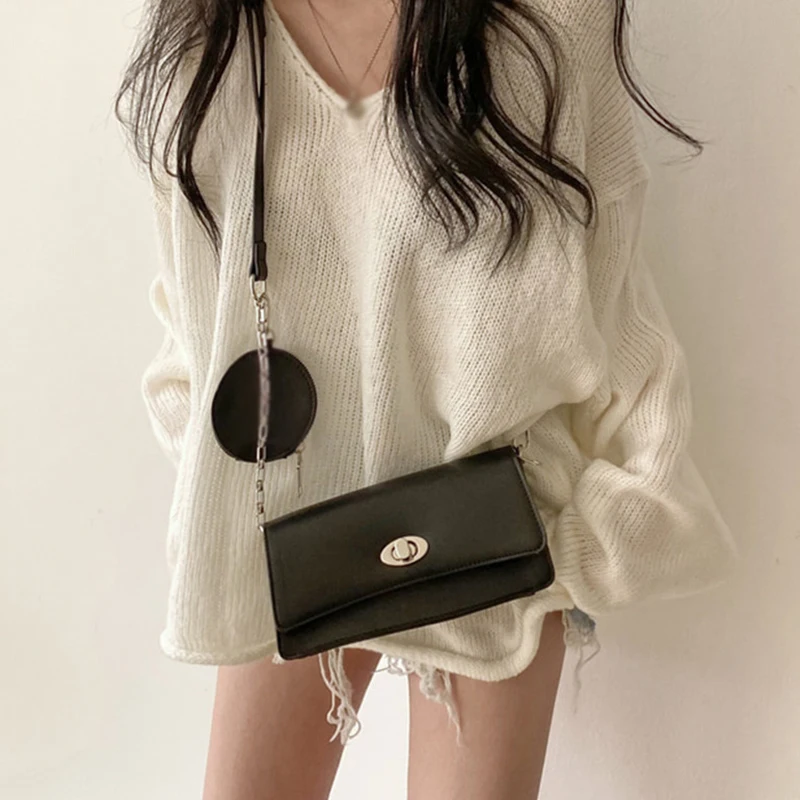 Oversized  Knitted Sweaters Women Pullover Korean sweater Solid color Women\'s sweater Loose fitting Long Sleeve Loose Knitwear