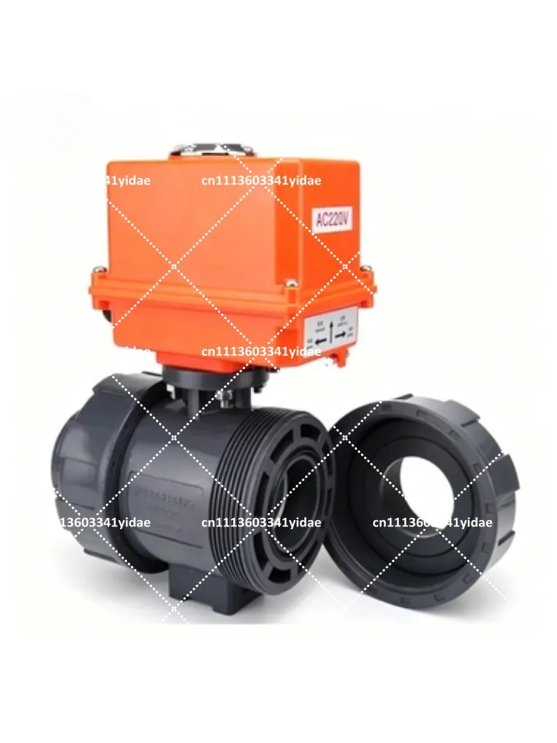 Electric Plastic UPVC Ball Valve Quick Cut-off Double Order Switch O-type Live Valve