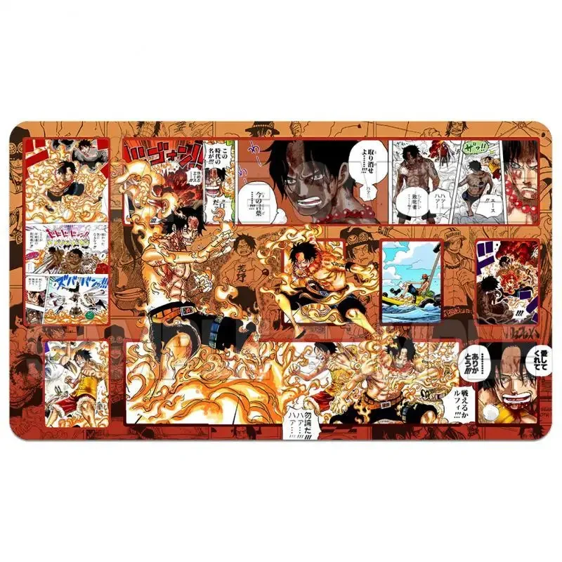 One Piece Card Mat Monkey D Luffy Katakuri Perona Ulti 600X350X1.5Mm Comic Version Anime Game Single Player Battle Cards Pad