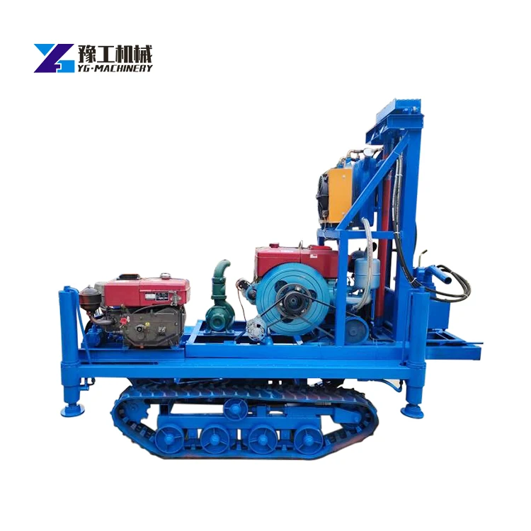 200M Robust Deep Hole Drilling Machine for Water Wells High Efficiency Diesel Engine Suitable for Various Applications