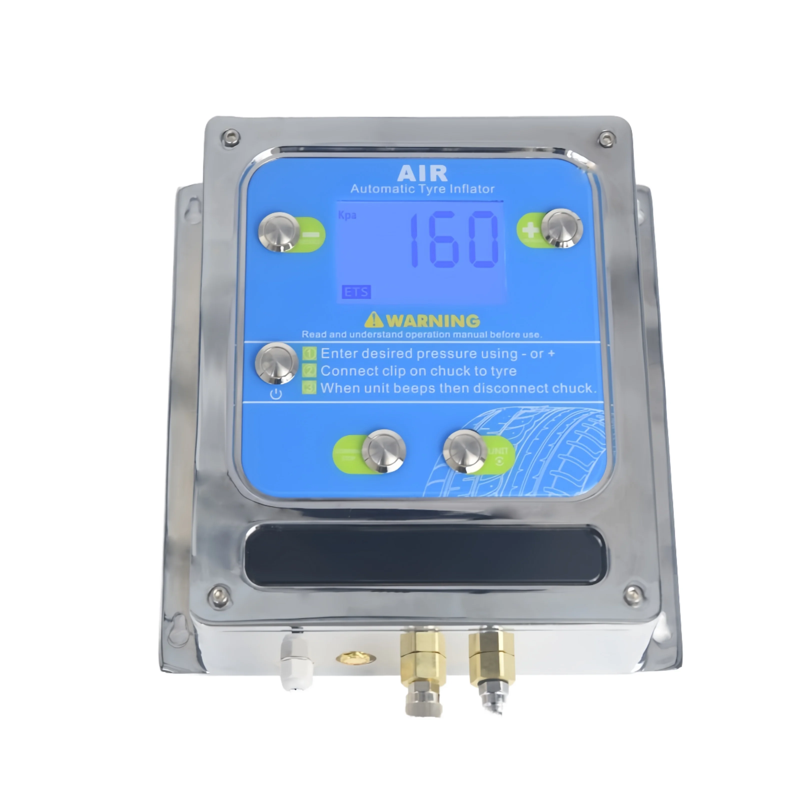 Wall-Mounted LED Digital Display Automatic Tire Inflator Emergency Light for Car Motorcycle Scooter Bicycle Bike Tire Repair