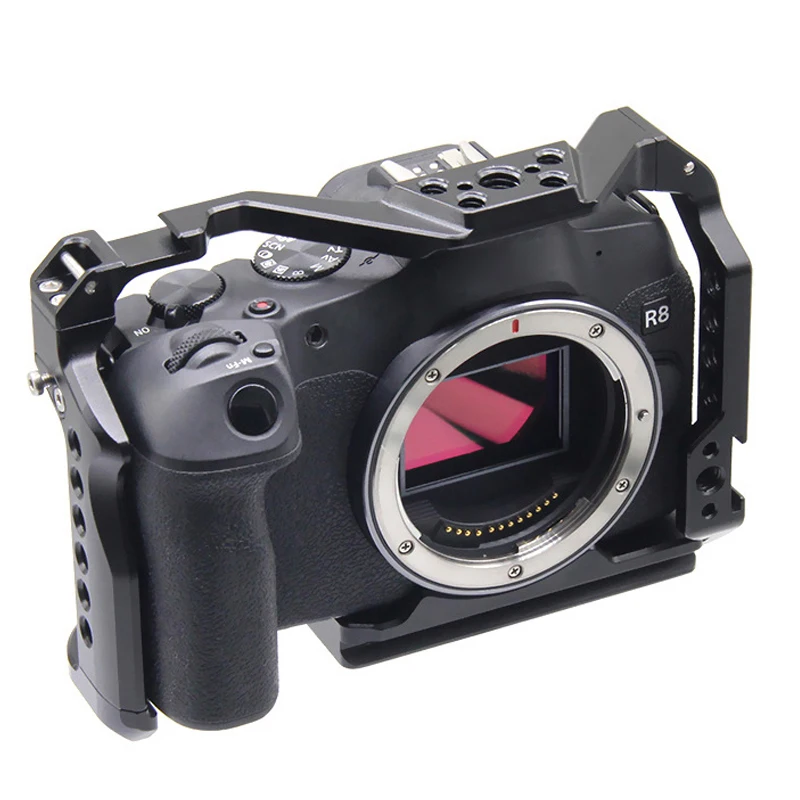 สำหรับ Canon EOS R8แท่นขุดเจาะอลูมิเนียม ARCA Swiss ราง NATO