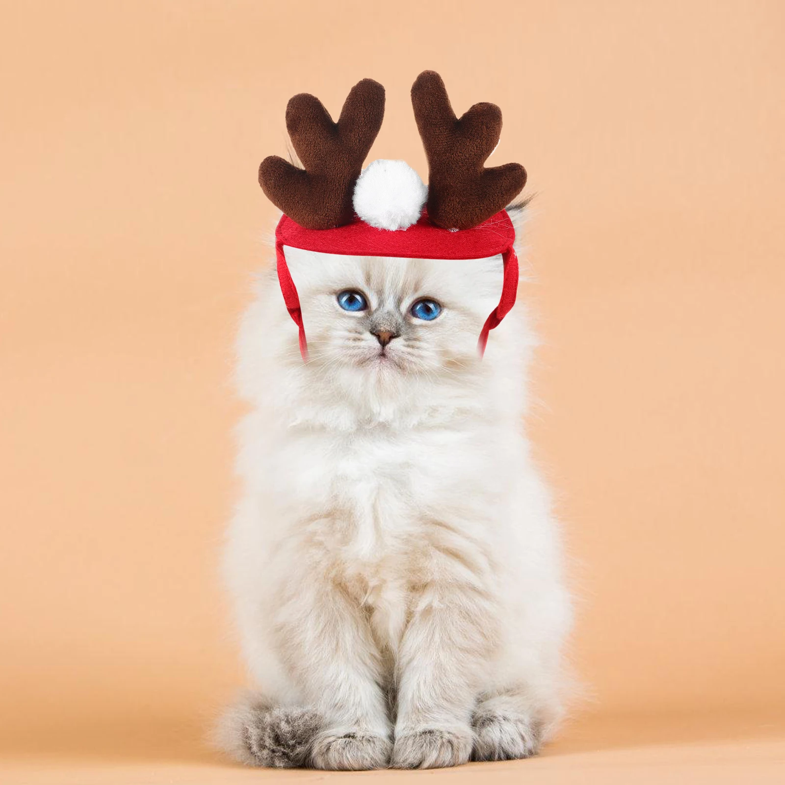 

Deer Horn Christmas Headband Adjustable Pet Headdress Lightweight Cat Dog Party Accessory Pet Christmas Headband