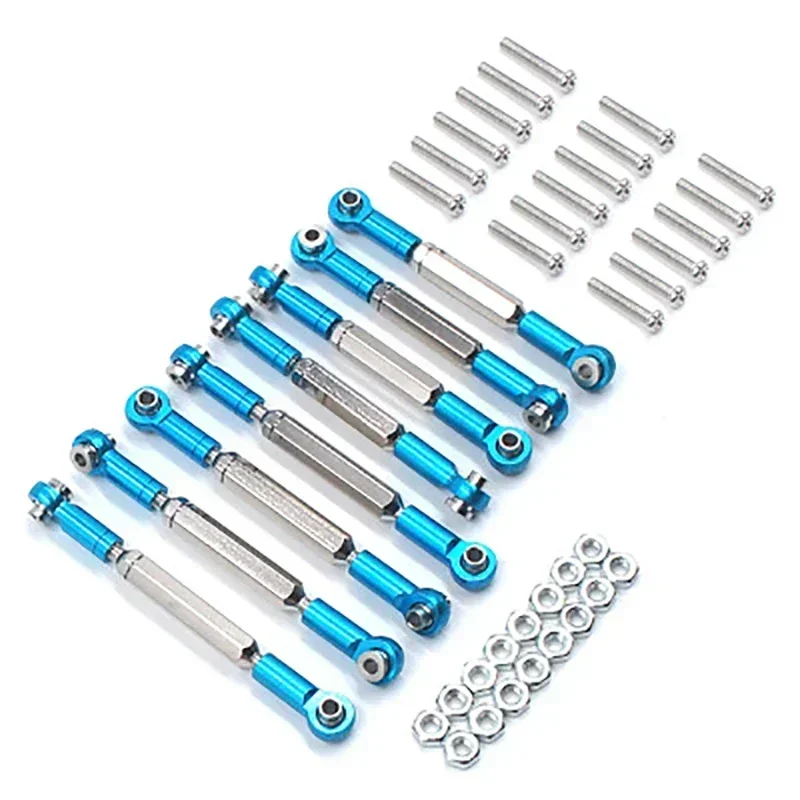 Für WPL B1 B-1 B14 B-14 B24 B-24 C14 1/16 RC-Auto Ersatzteile Upgrade Metall-Zugstange Lenkung Servo-Zugbasis