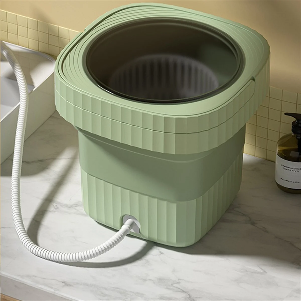 Máquina de lavar roupa dobrável portátil pequena máquina de lavar roupa interior mini máquina de limpeza rosa eua plug