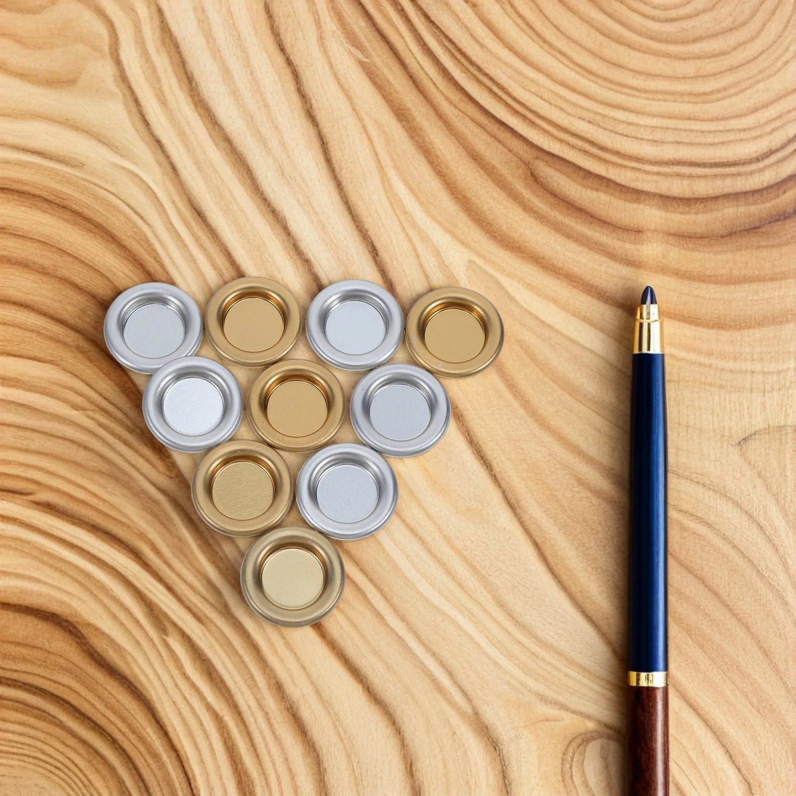 

60pcs Tower Metal Tray Mini Cone Incense Holder Small Silver Decorative Plate For Bedroom Yoga Aromatherapy -