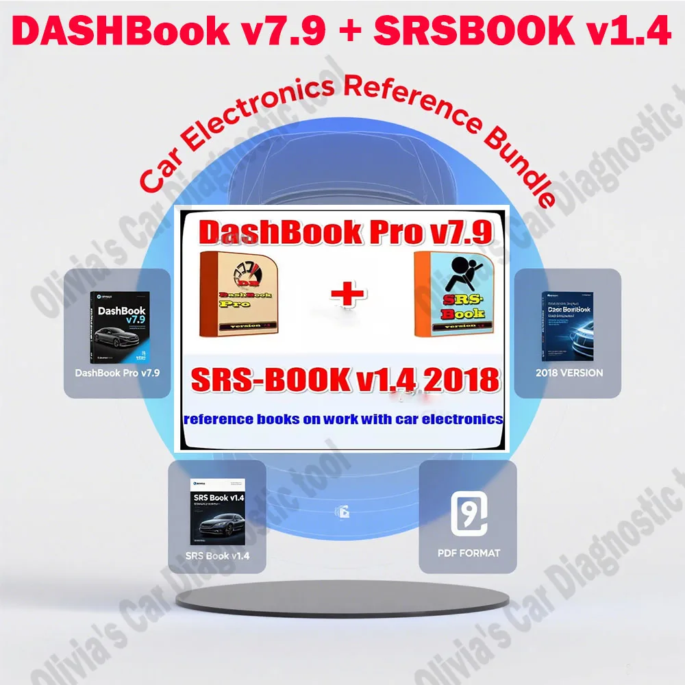 

DASHBook v7.9 + SRSBOOK v1.4 obd2 scanner Full with Keygen Removal Disassembly DASH/SRS BOOK Car accessories for great beginner