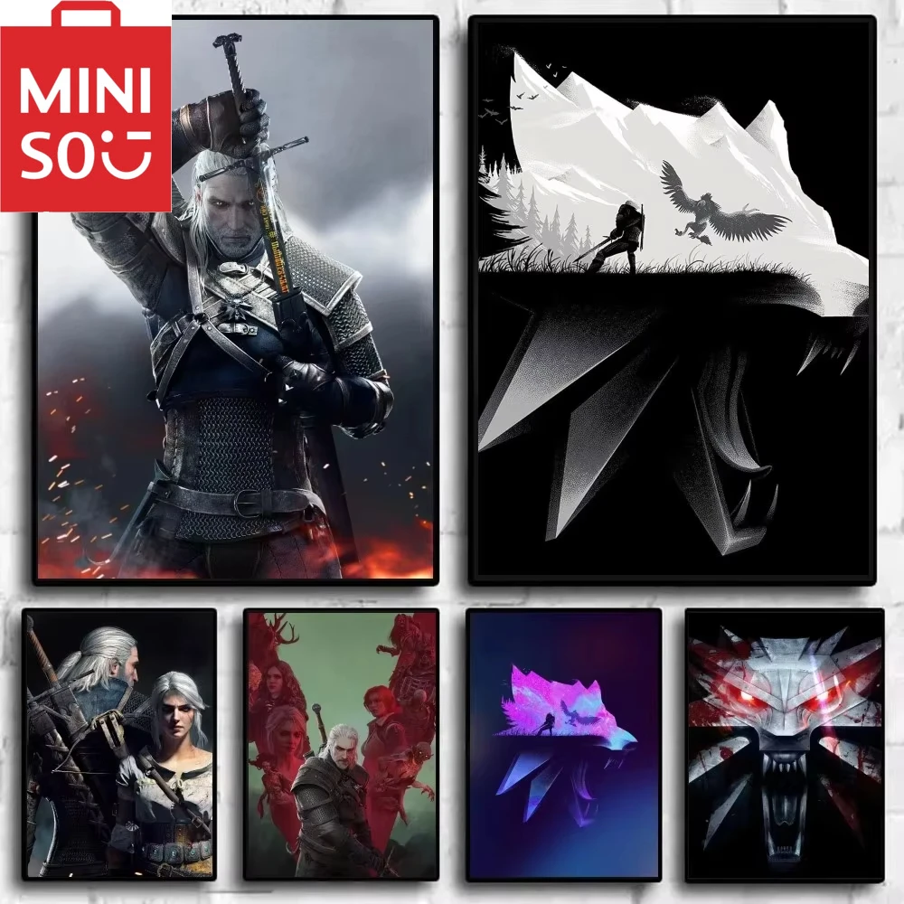 Kits de pintura al óleo por números, lienzo de dibujo de números de W-Witcher, imágenes por números DIY, decoración del hogar