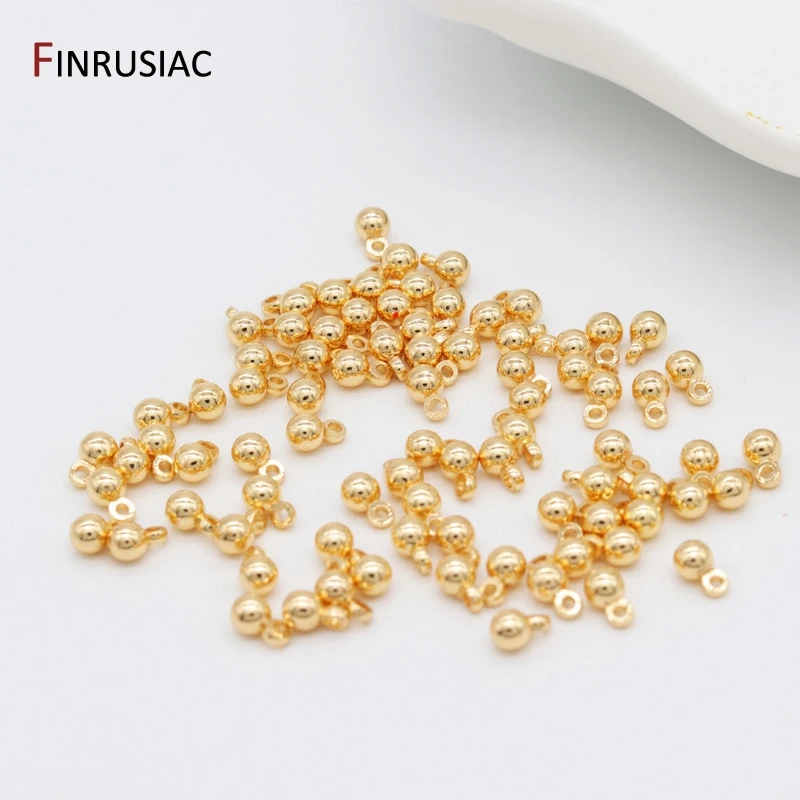 

20PCS/lot 3mm/4mm/5mm 14K Gold Plated Charms Pendants for Necklace Bracelet Jewelry Making Charm DIY Fittings