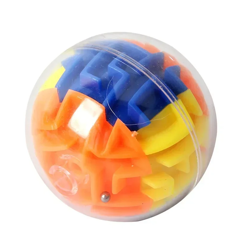 1-3Pcs 3D Maze Cube trasparente Magic Cube Puzzle Speed Matching Anti-stress Toy Rolling Ball Game Cube Maze Children Education