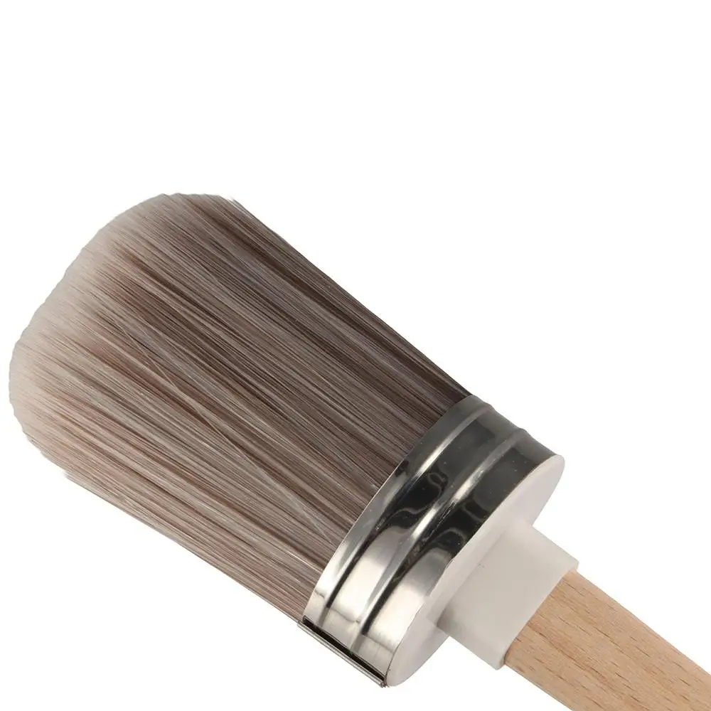 

Эллиптическая головка кисти Кисть для рисования Деревянная ручка Утолщенная промышленная кисть для рисования Нанесите равномерные инструменты для чистки стен из химического волокна