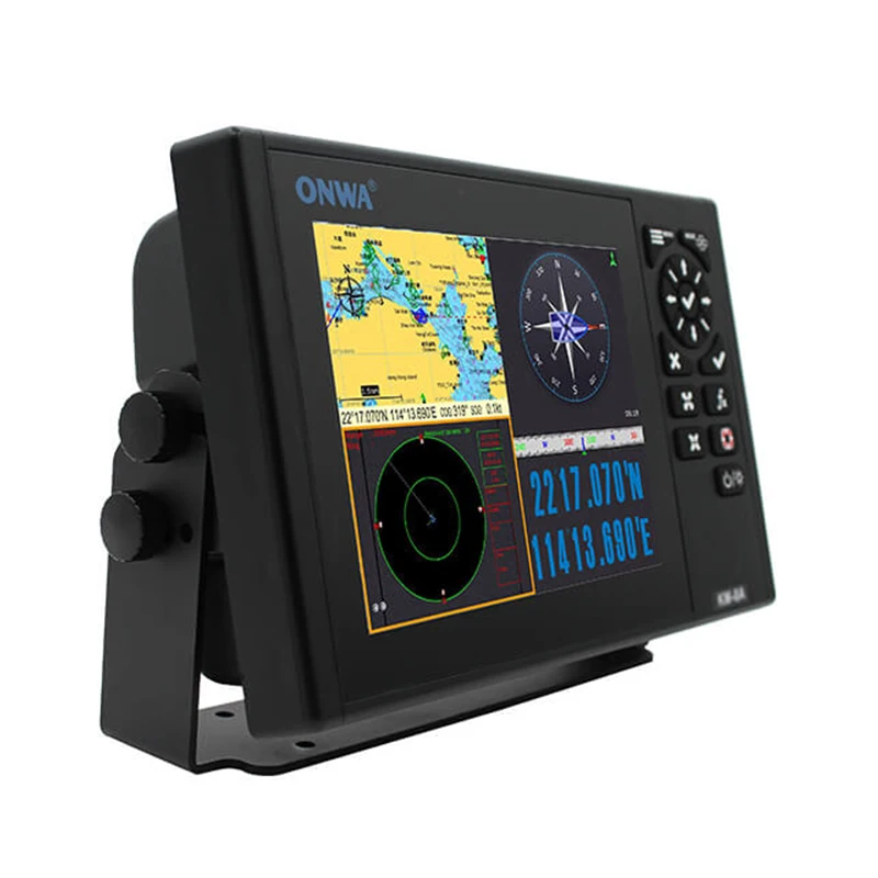 ONWA KM-8A 8-Inch Color TFT LCD GPS Chart Plotter MFD with Class B+ AIS Transponder Marine Supplies China