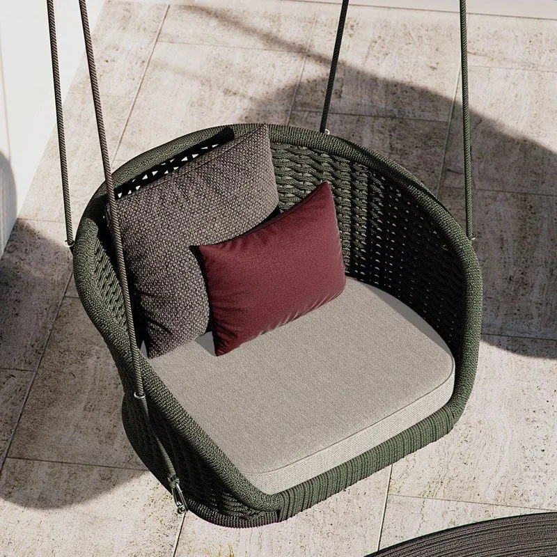 2026 Nordic Outdoor 2-Seat Rattan Swing Chair, Popular Hanging Hammock for Courtyard, Garden & Backyardpromote sales
