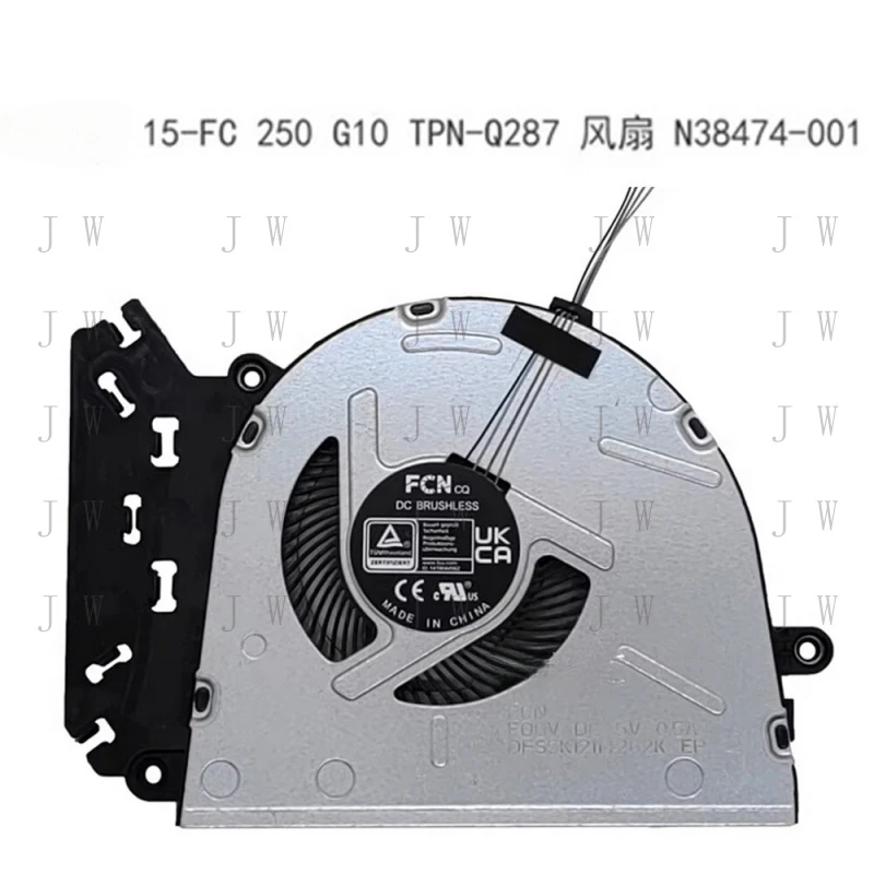 J    For HP 15-FC 250 G10 TPN-Q287 Laptop CPU Cooling Fan N38474-001