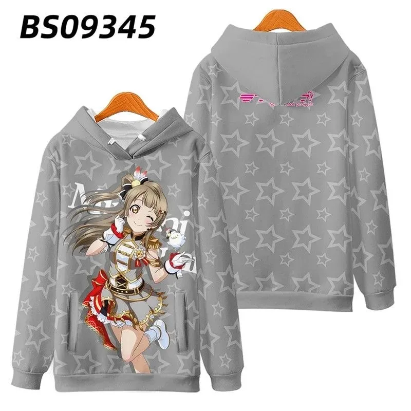 LoveLive! Kotori Minami 3D Printing Anime Hoodies for Men and Women, Japanese Protections Shirt, Long Sleeves Pollover, Autumn Fashion