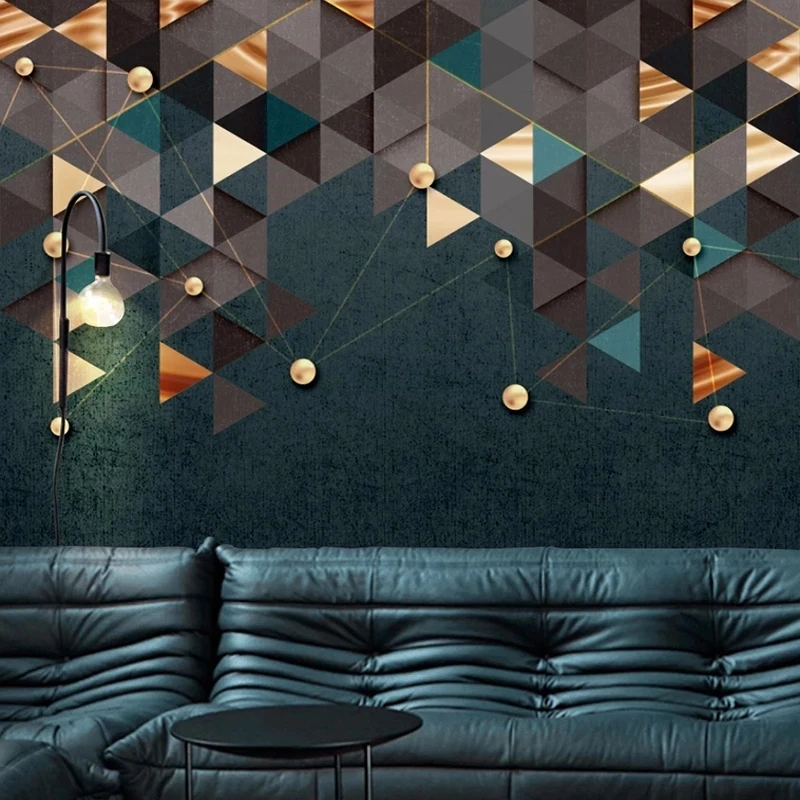 Custom 3D Modern Creative Geometric Lines Mural Study Wallpaper Living room sofa TV background wall bedroom restaurant Hotel 8d