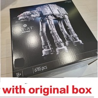 With Original Box Land transport battle robot AT-AT set Building Block bricks star model toy set gifts Christmas 6096pcs 75313