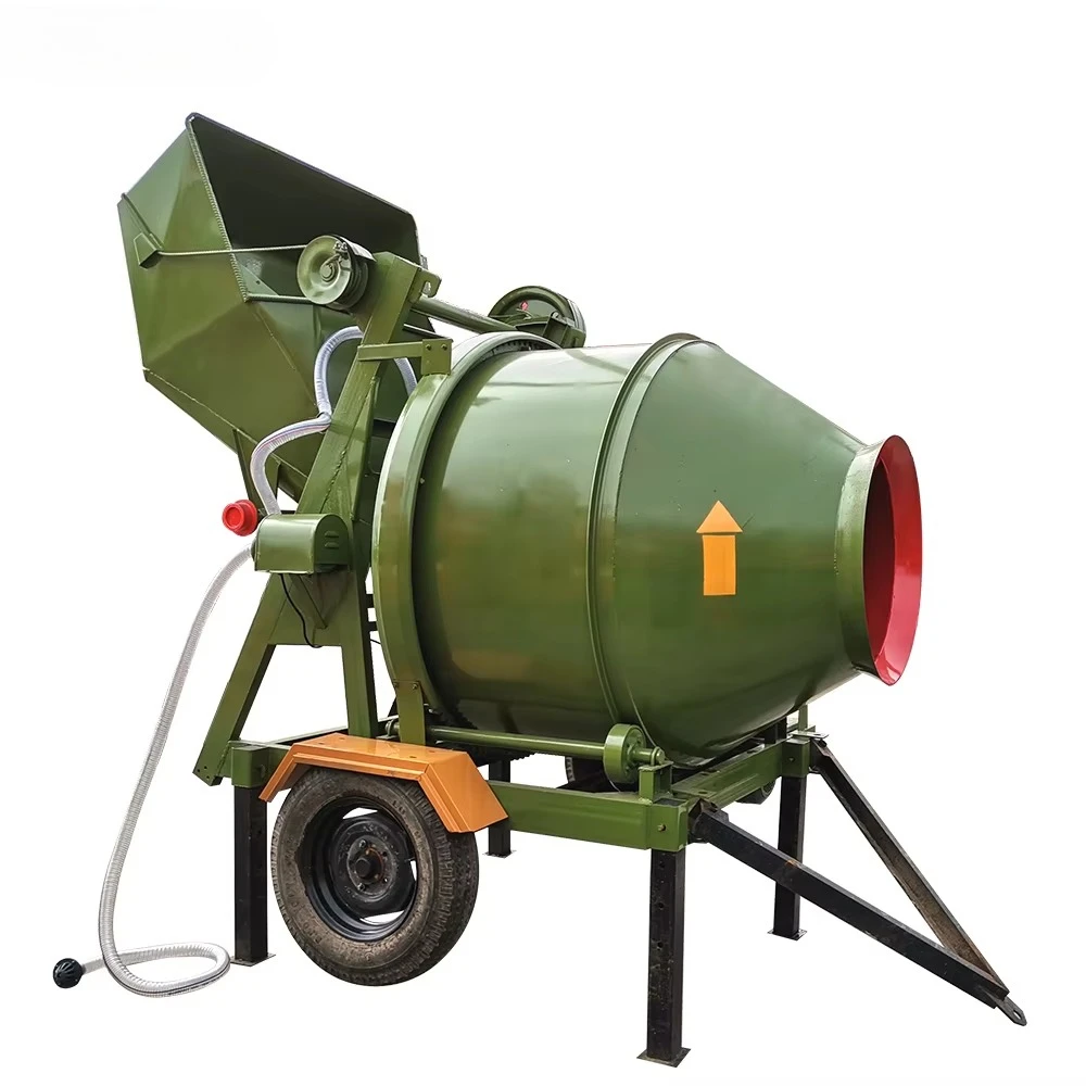 Small Concrete Mixing Tank Rotary Mixing Barrel Anti-leak Welding 220V Single Phase Household Cement Mortar Mixing Equipment
