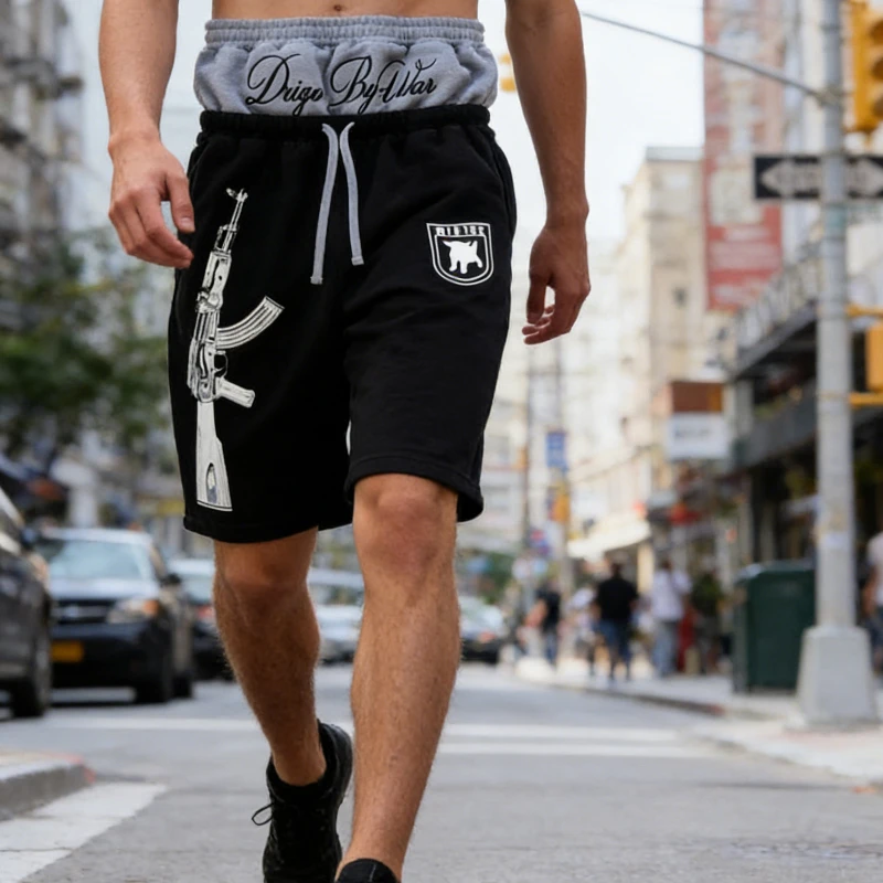 2026 Printed Street Couple Double Headed Double Waist Pants Personalized Printed Pattern Pants Game Printed