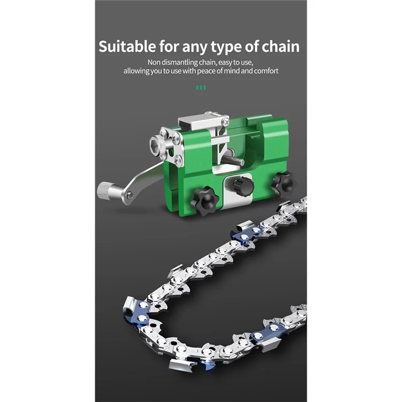 B84B-Woodworking Handle-Type Chainsaw Sharpener Chain Saw Blade File Sharpening Stone Abrasive Tools Hand Tool