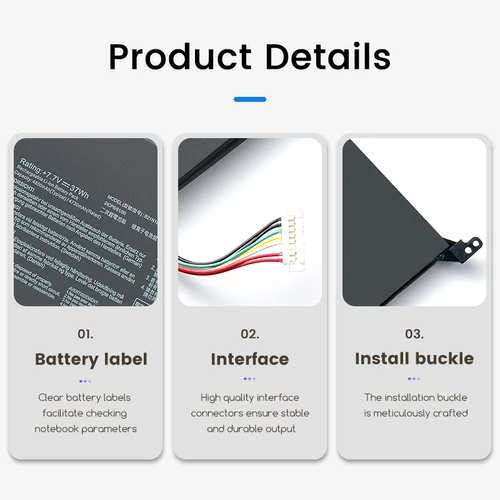 Imagen 2 del producto C21N1818 C21N1818-1 C21N1818-2 B21N1818 B21N1818-2 Batería para Asus VivoBook 15 X512FA X509FB A509FA A409FL F509FJ X509UA