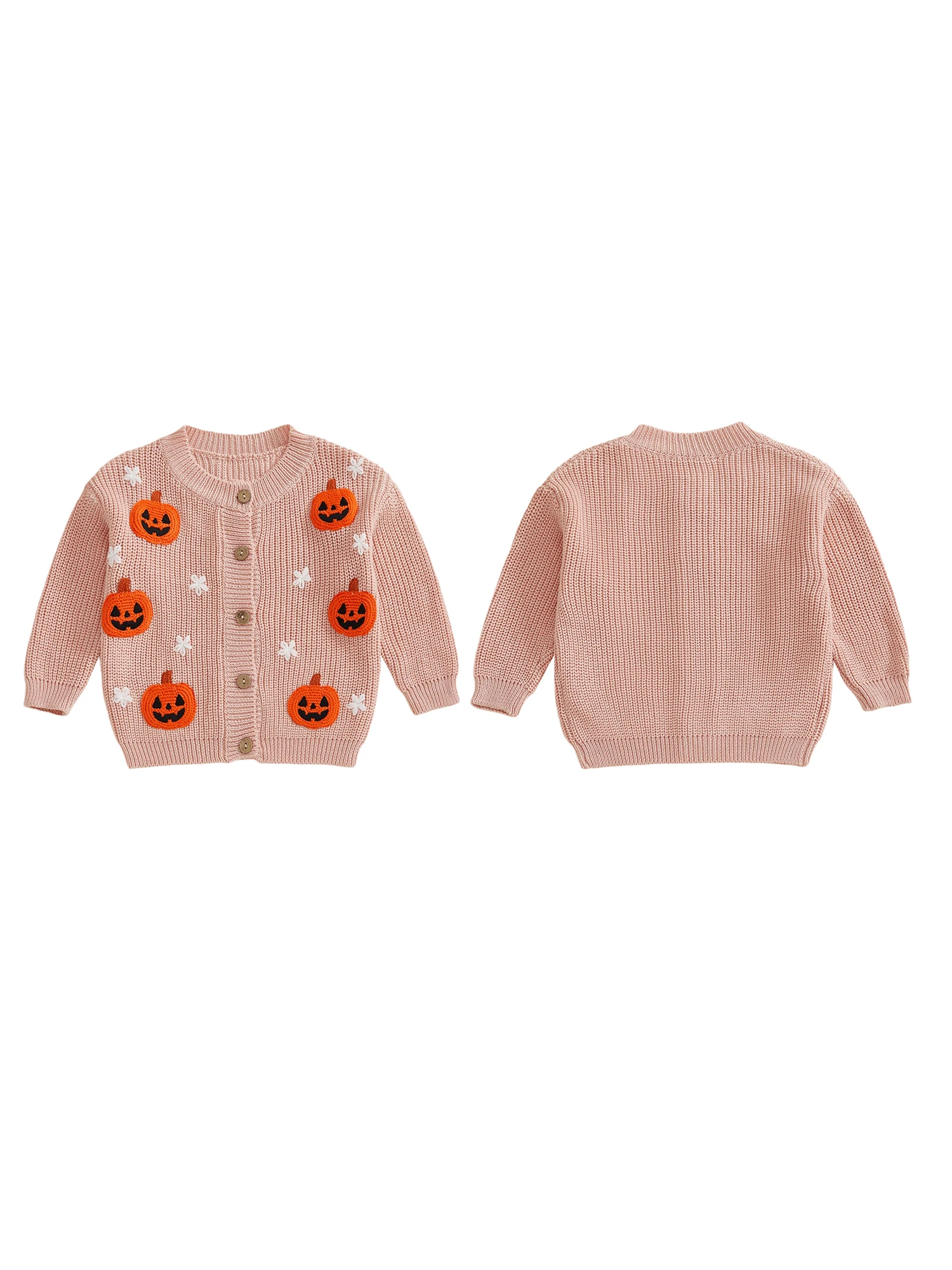 

Adorable Infant Knitted Sweaters with Festive Christmas Tree Embroidery and Button-Up Front for Winter Warmth and Style