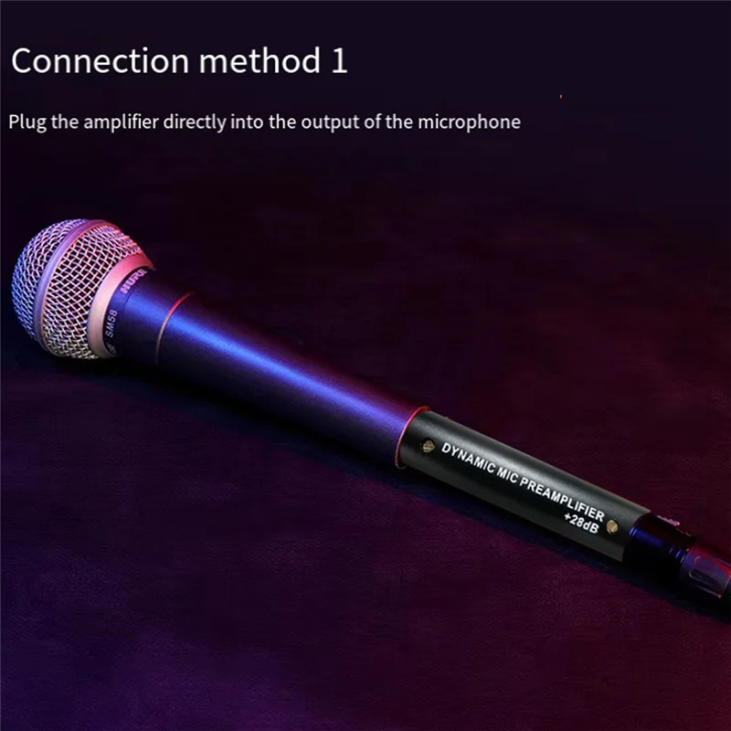 Microphone Preamplifier DM1 Dynamic Amplifier For DM1 Dynamic 28DB Gain Mic Amplifier For Dynamic And Passive Ribbon Microphones
