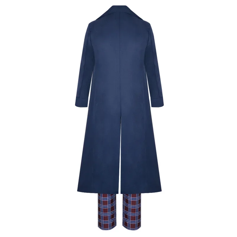 Kostum Cosplay dokter Tv, set lengkap Retro setelan seragam penyamaran untuk pria dan dewasa, pakaian pesta karnaval Halloween Roleplay