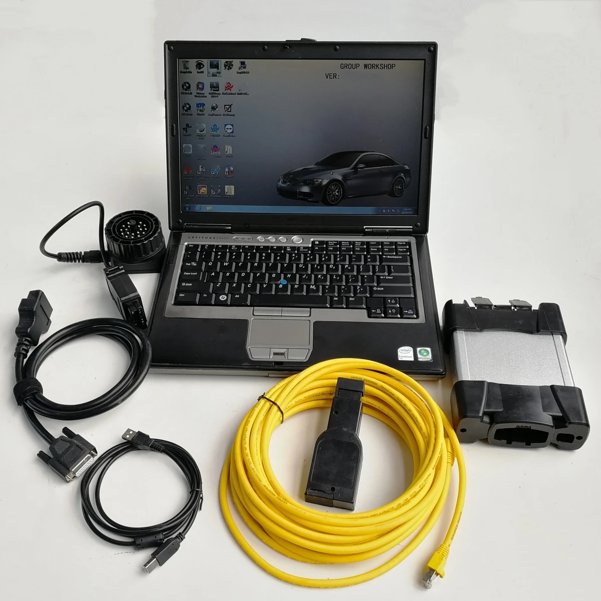 Icom Next New A2 A+B+C for BMW Cars Mutiplexer Interface Cables with V01.2023 Software D 4.39 Expert Mode HDD 750gb Laptop D630