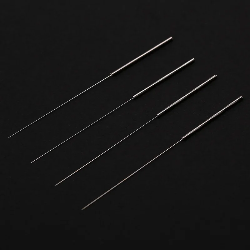 2 boxes/lot 500Pcs/box Disposable Sterile Acupuncture Needles metal  flat handle needle body relaxation Health care tool