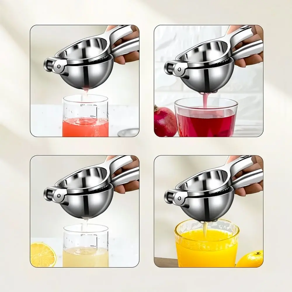 Stainless Steel Manual Juicer Tool Hand Press Lemon Lime Squeezer Kitchen Accessory Portable Fruit Extractor