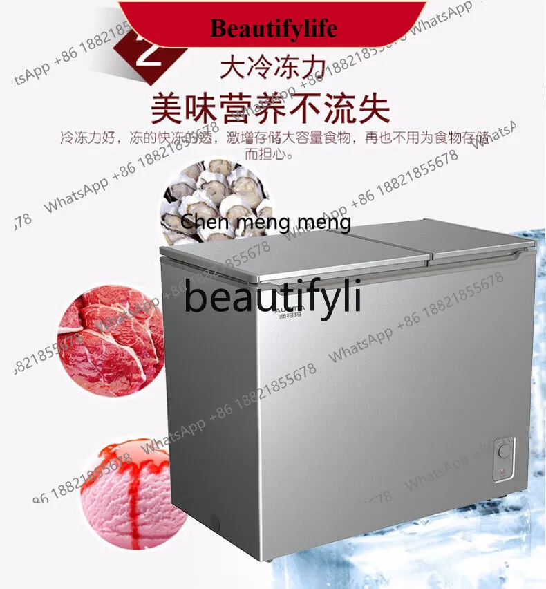 

AB02 Freezer BCD-186CGX dual temperature refrigerated frozen top door horizontal freezer