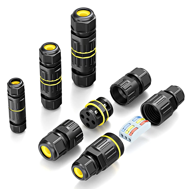 32A 250A Outdoor Wire Connectors IP68 Waterproof Quick Screw Plug 1Pin 2Pin 3Pin Underground Splitter Terminal for LED light