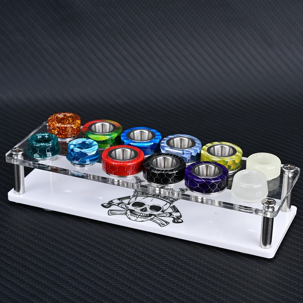 حامل عرض طرف التنقيط Wolfcoolvape 810 يتضمن 12 قطعة من أطراف التنقيط ذات الألوان العشوائية منظم مكتب لحامل ملحقات Vape #5