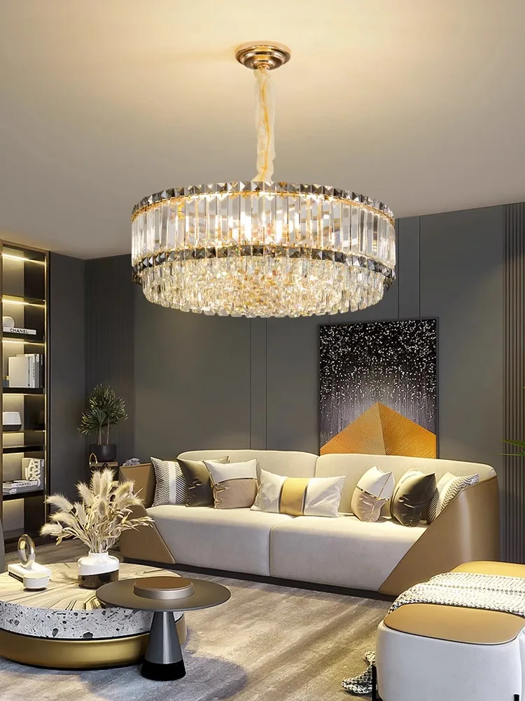 

Luxury Crystal Creative Design Chandeliers 2025 Home-appliance Living Room House Renovate Hanglamp