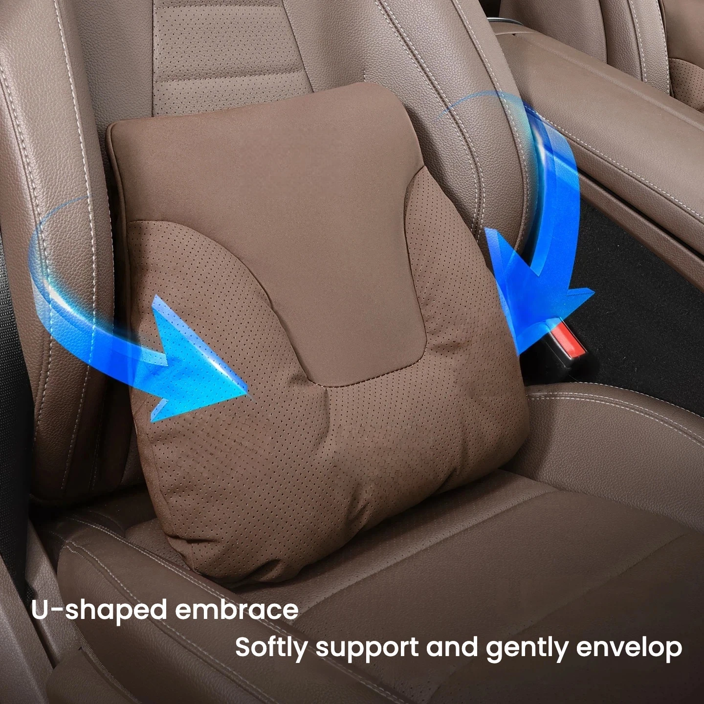 Car Neck Pillow Soft Comfort Auto Seat Waist Support Headrest Mat Travel Rest For Mercedes-Benz E300L/GLC/C260L/GLB Accessories